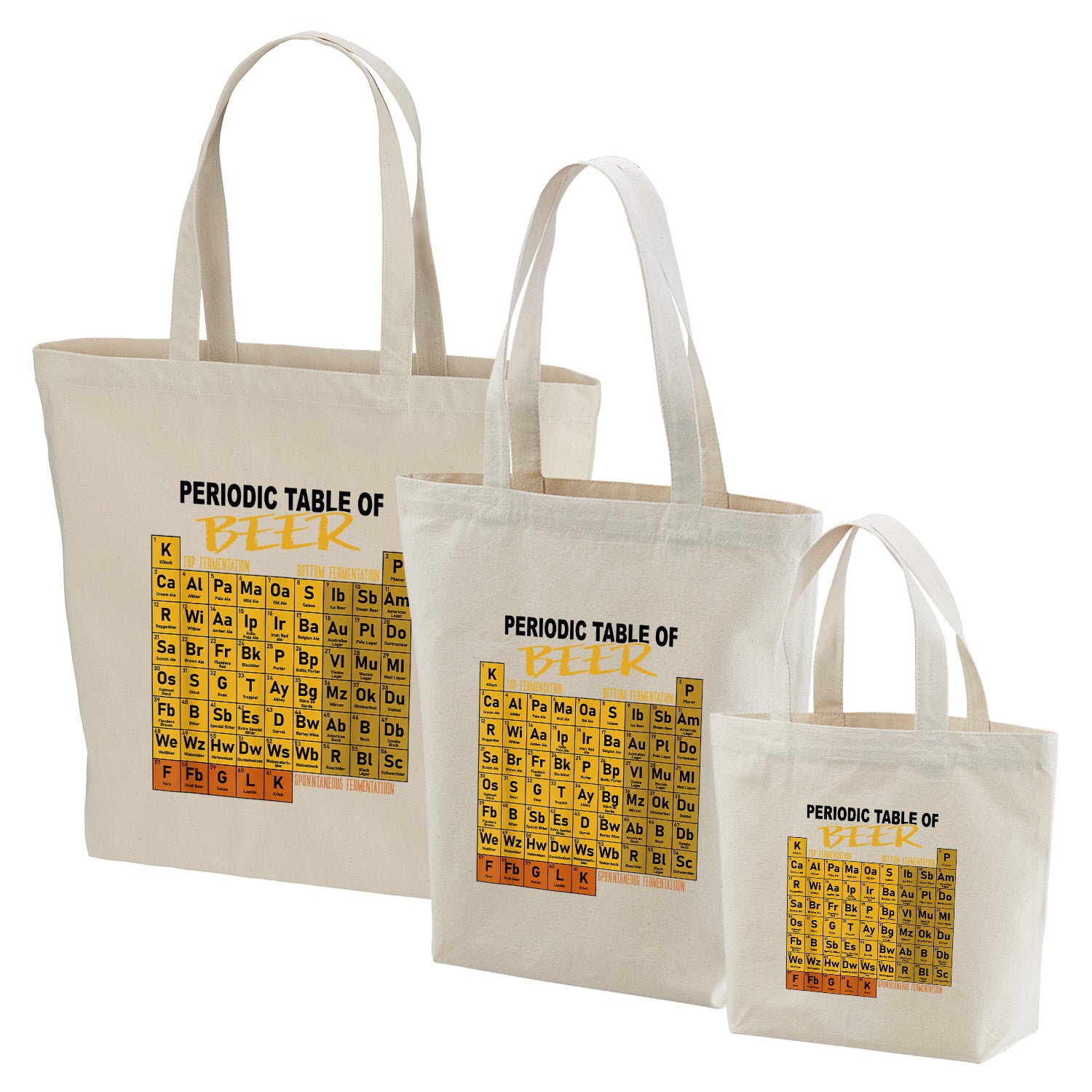 「Periodic Table of BEER」トートバッグ|ビール・ゴルフ好きへのプレゼント | Drunkmode